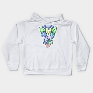 Kawaii doodle monster Kids Hoodie